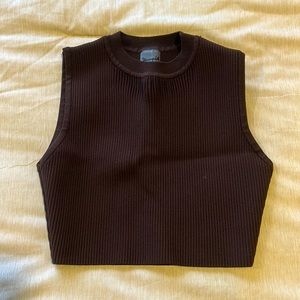 YoungLA for her brown ribbed tank top size xs
